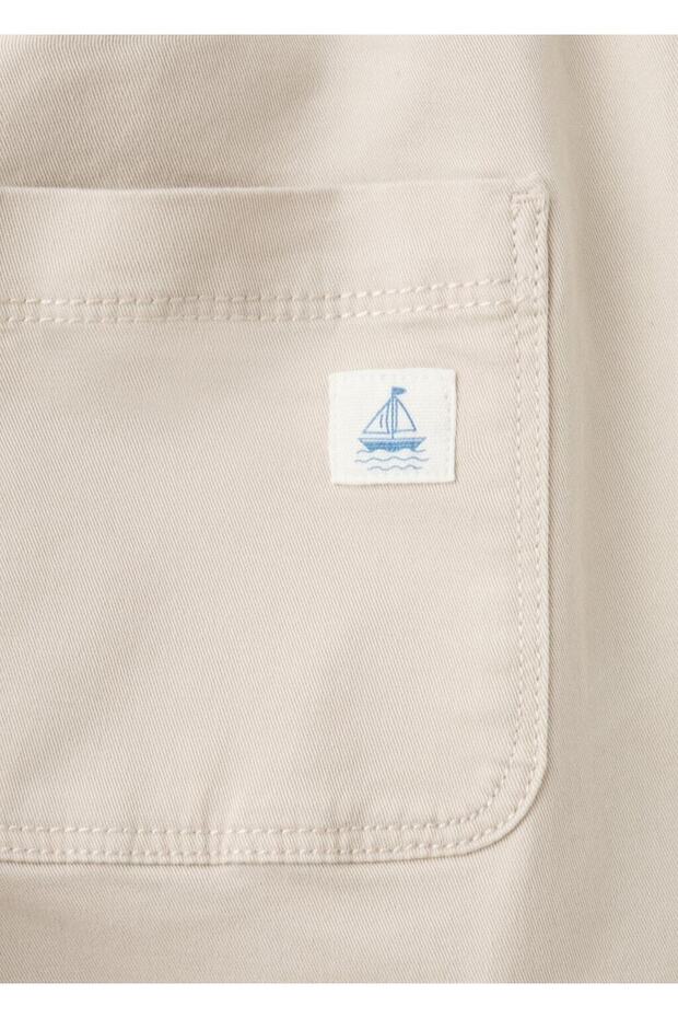 Pamuklu kargo pantolon - 5