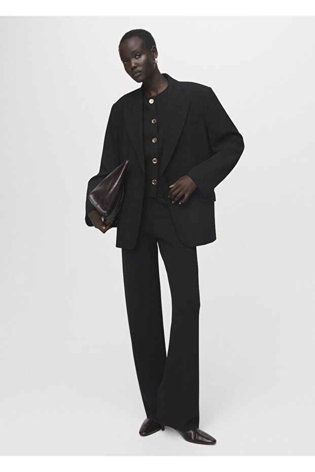 Beli lastikli triko pantolon - 2