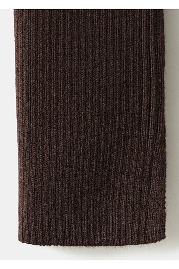 Kayık yaka örgü kazak - 5