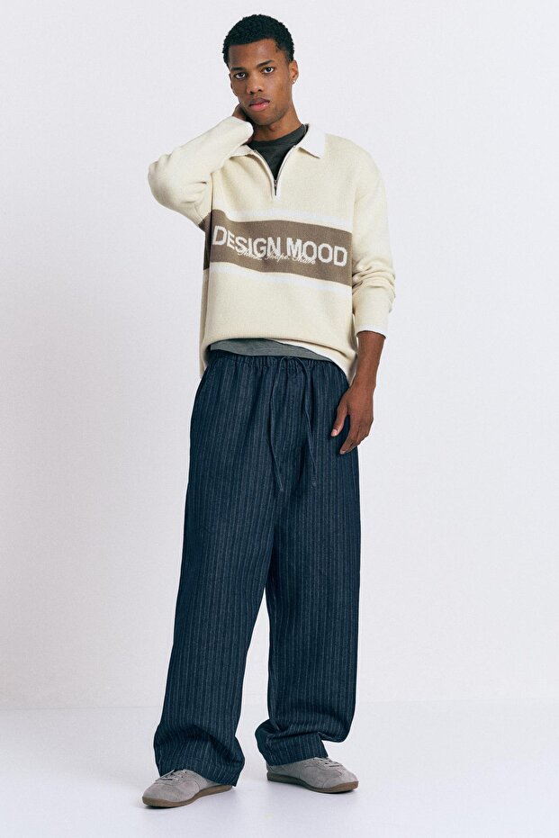 Fermuar detaylı örme polo - 3