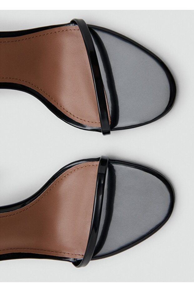 Topuklu bantlı sandalet - 5