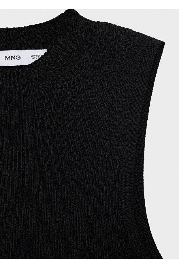 Kısa triko elbise - 5