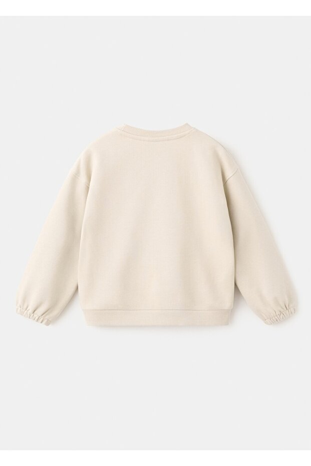 İşlemeli pamuklu sweatshirt - 4