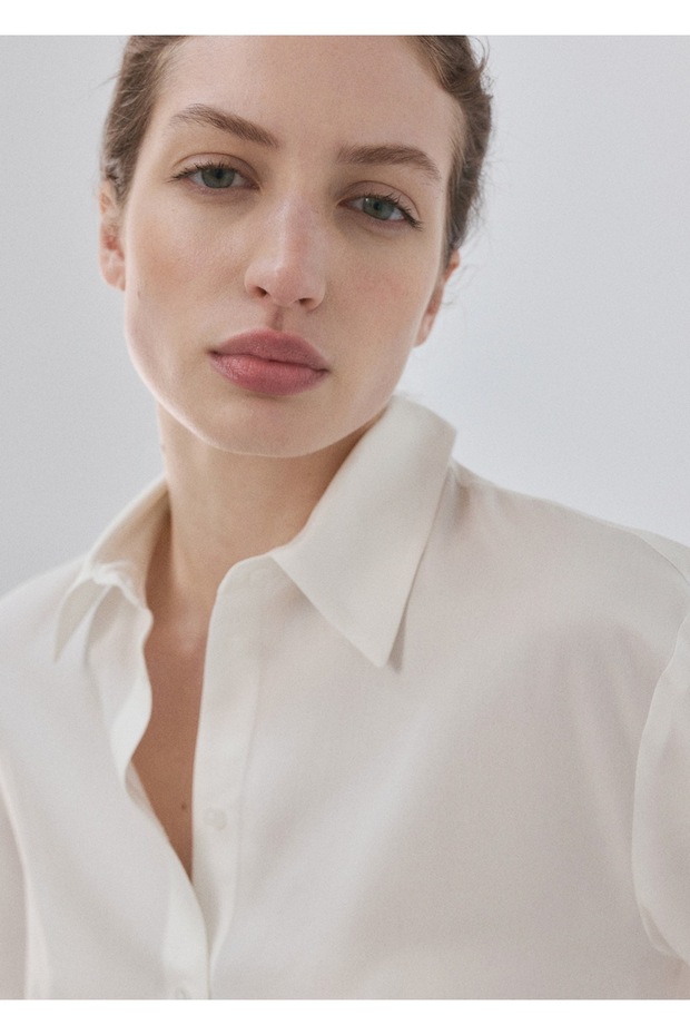 Lyocell düz kesim gömlek - 6