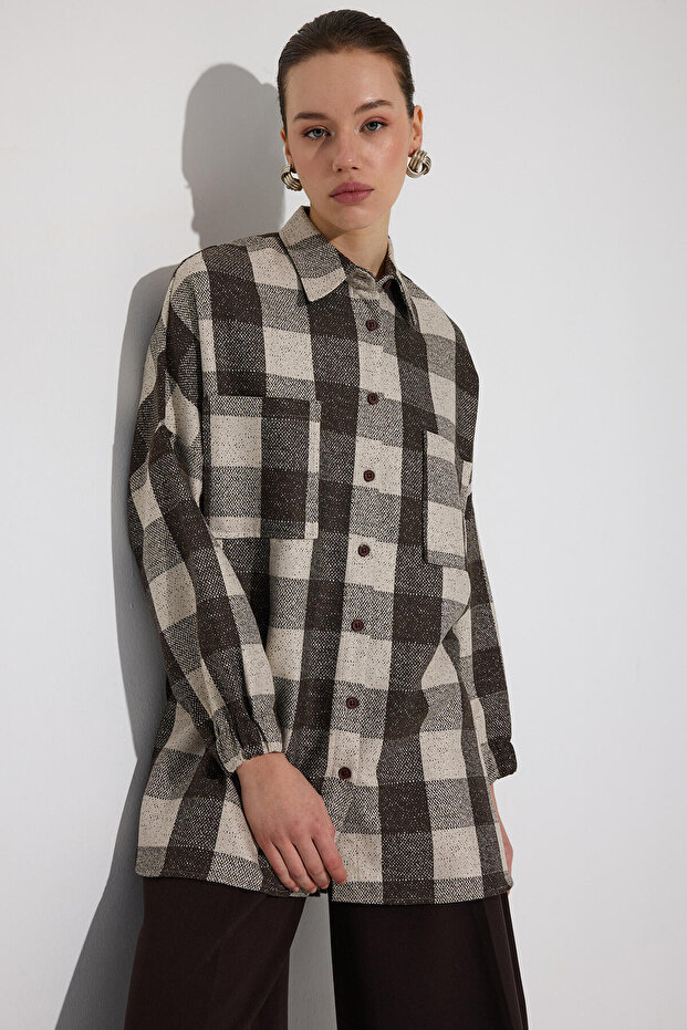 SİMLİ OVERSIZE GÖMLEK - 2