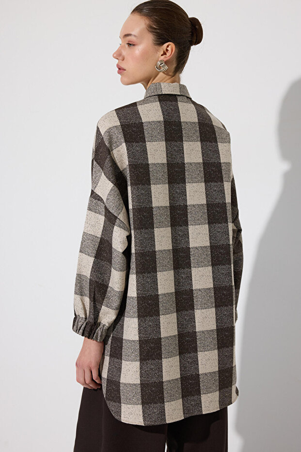 SİMLİ OVERSIZE GÖMLEK - 5