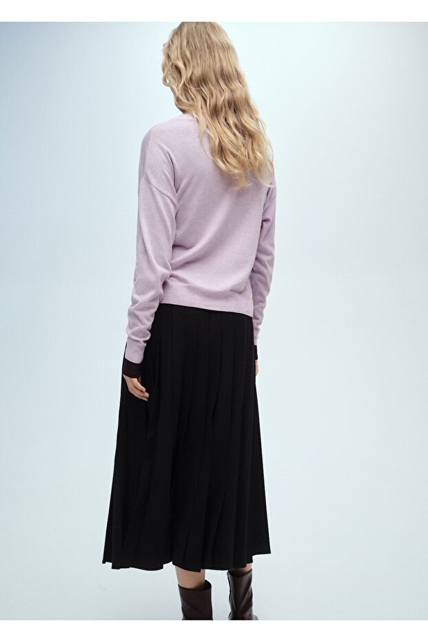 V yaka triko hırka - 4