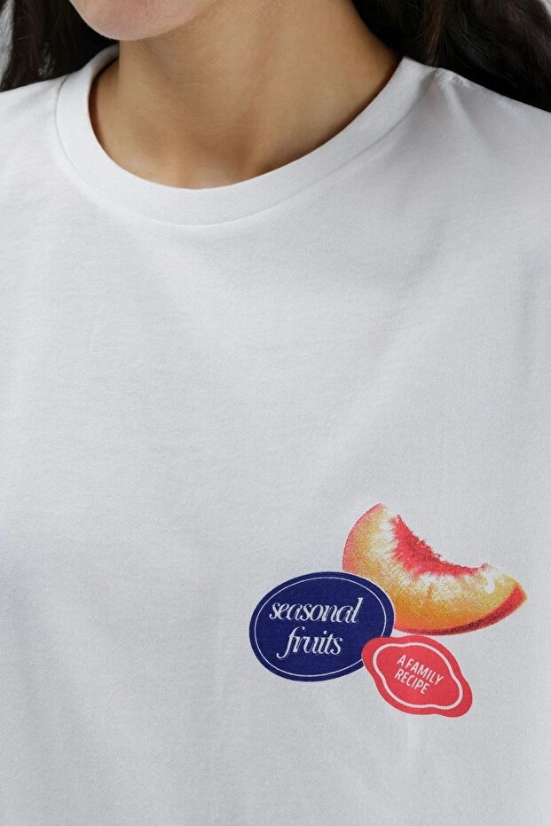 Baskılı Oversized T-Shirt - 4