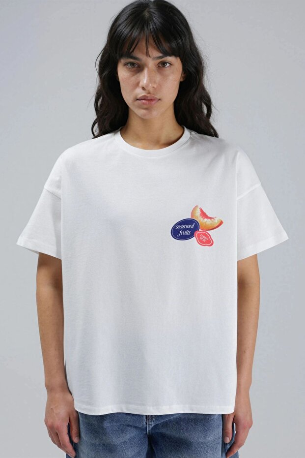 Baskılı Oversized T-Shirt - 6