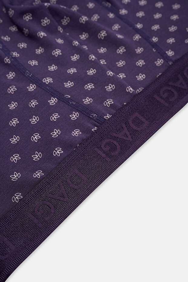 Antrasıt 4210 Desenli Micro Modal Boxer - 3