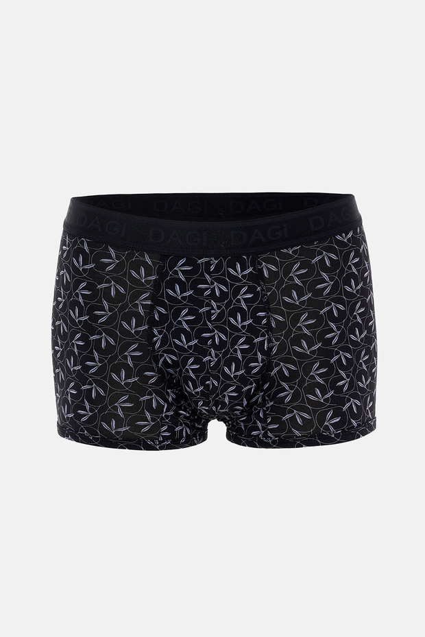 Siyah 4210 Desenli Micro Modal Boxer - 3