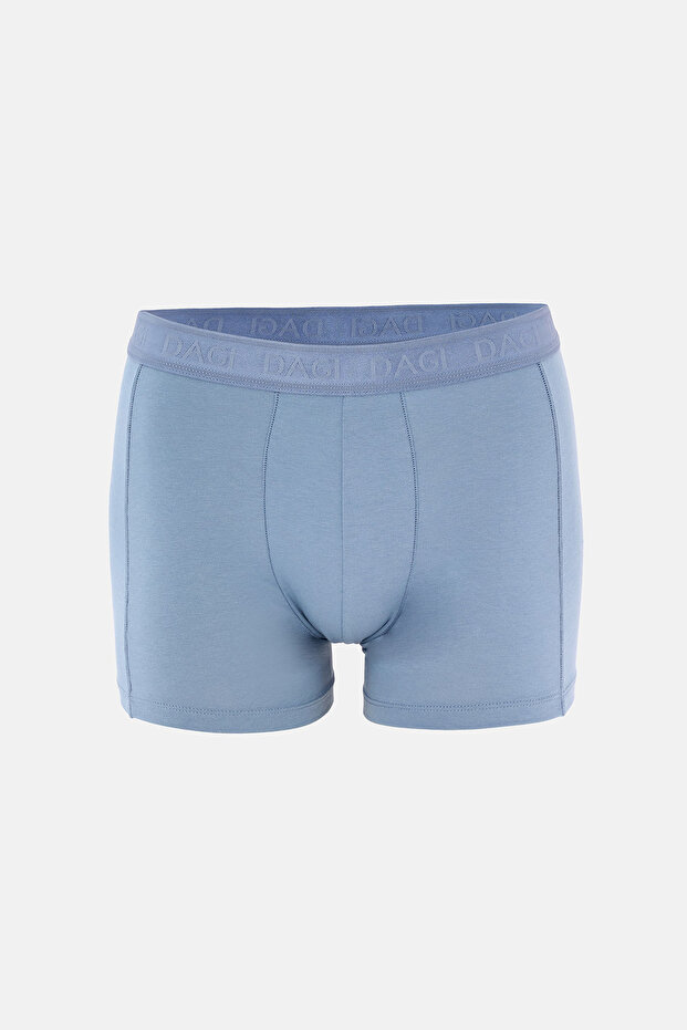Lacivert-Mavi Düz Micro Modal Boxer - 3