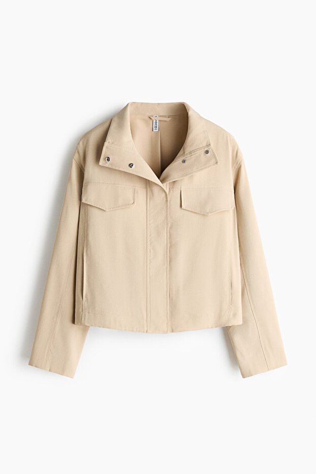 Boru Yakalı Ceket - 3