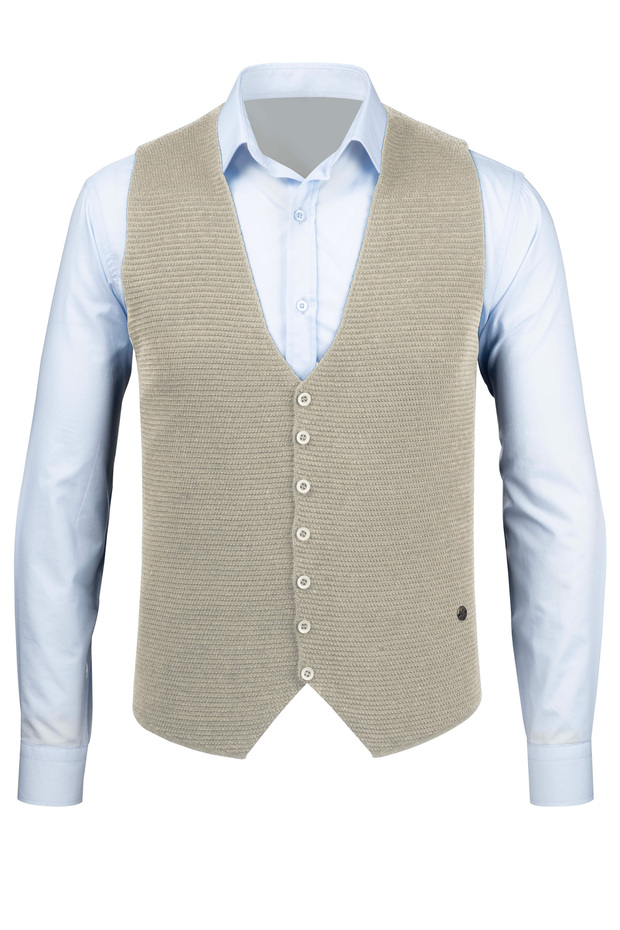 Men's Buttoned Sports / Classic Knitwear Knitted Sleeveless Vest - 4430Ls