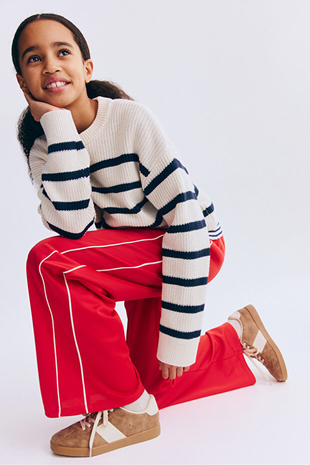 Geniş Paçalı Koşu Pantolonu - 2