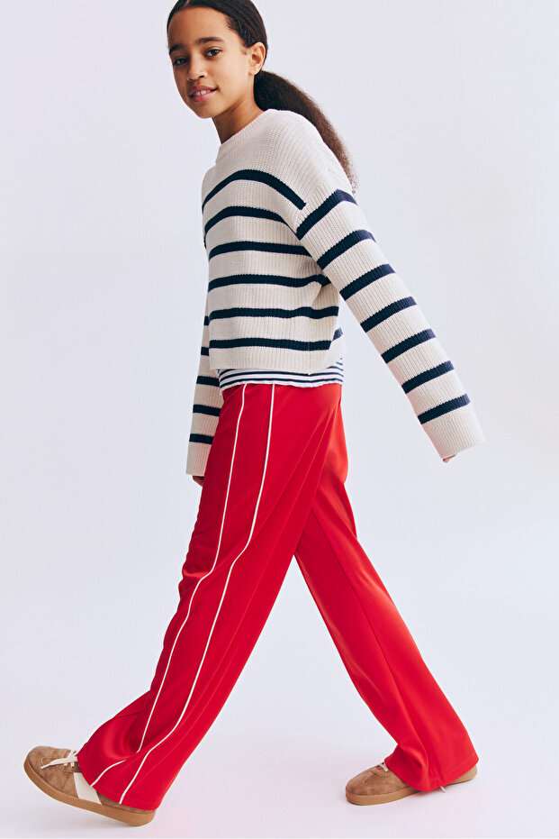 Geniş Paçalı Koşu Pantolonu - 3