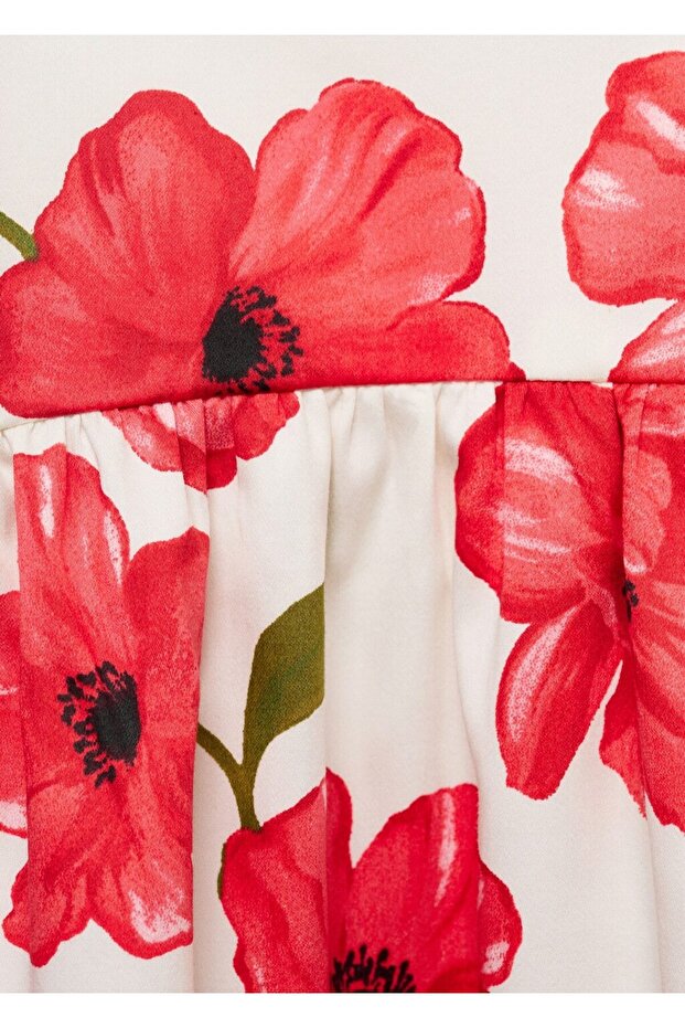 Evaze pamuklu elbise - 8