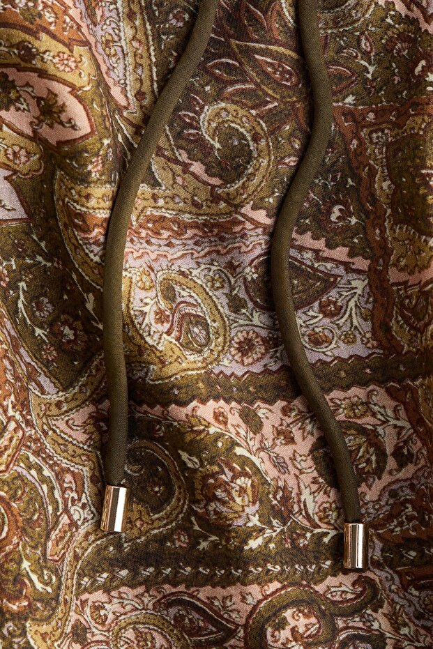 Kuşaklı Gömlek Elbise - 2