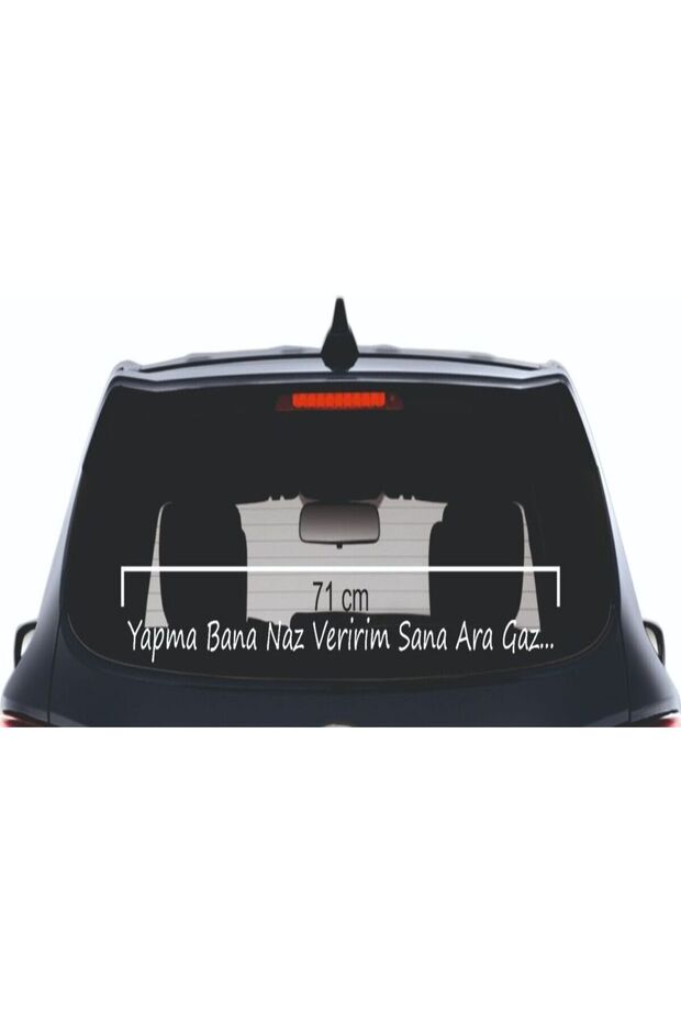 I Will Call You Naz, I Will Call You Ara, Ara Gaz Lettering Car Window Sticker 3D 71cm