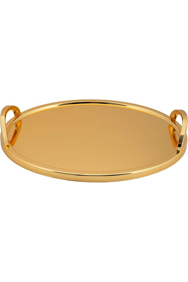 طقم صواني تقديم بيضاوية بمقابض جانبية - 4