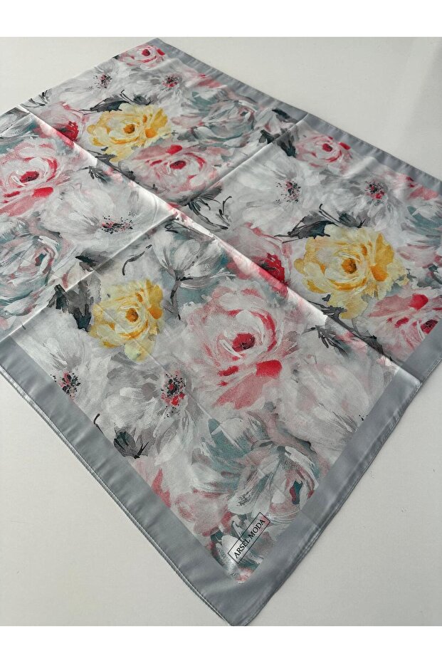 Arsel Moda Soft Cotton Shawl with Floral Pattern Lbd2007