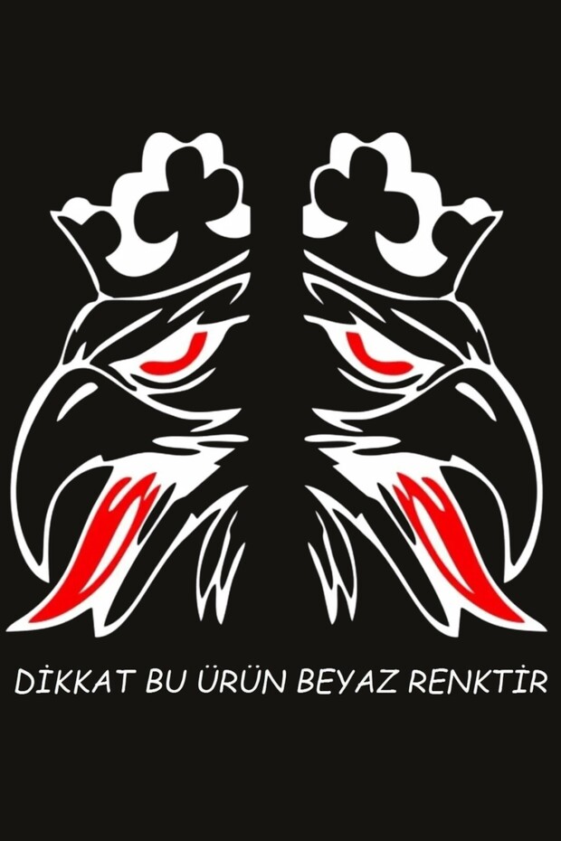 King Eagle Sticker 40X40 cm White Color | Car Truck Tractor Auto Sticker