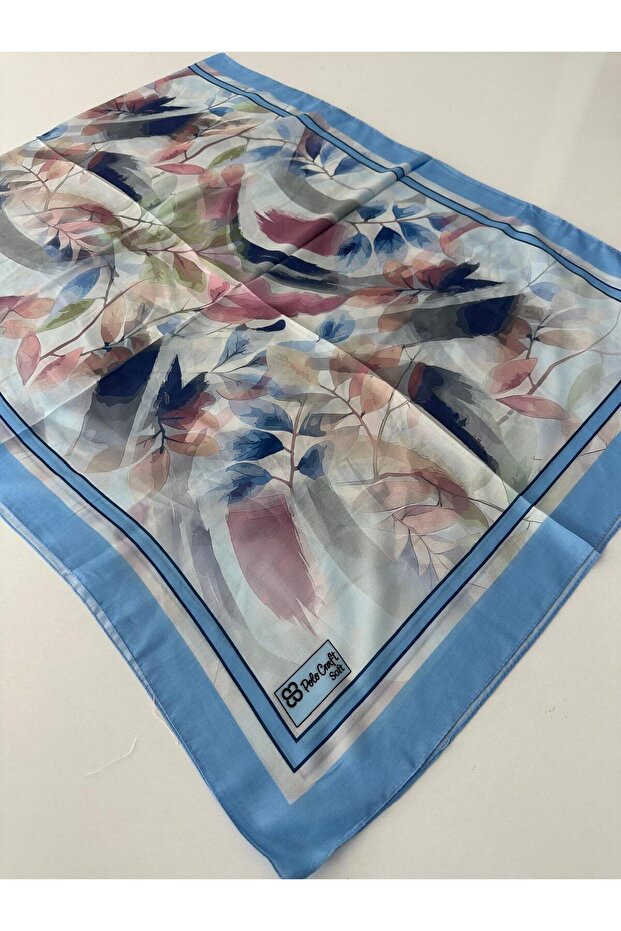 Soft Cotton Shawl Blue Series Fzy0802