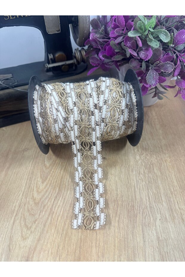 Oval Patterned Woven Ribbon - 2