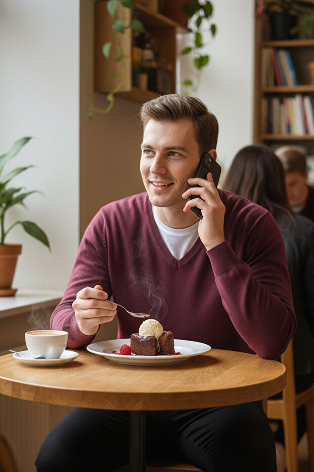 Erkek V Yaka Triko Kazak - 3