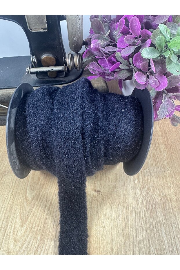 siyah örgü dokuma şerit - 5