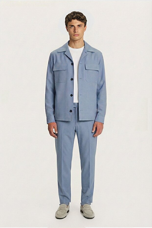Açık Mavi SUIT - 3