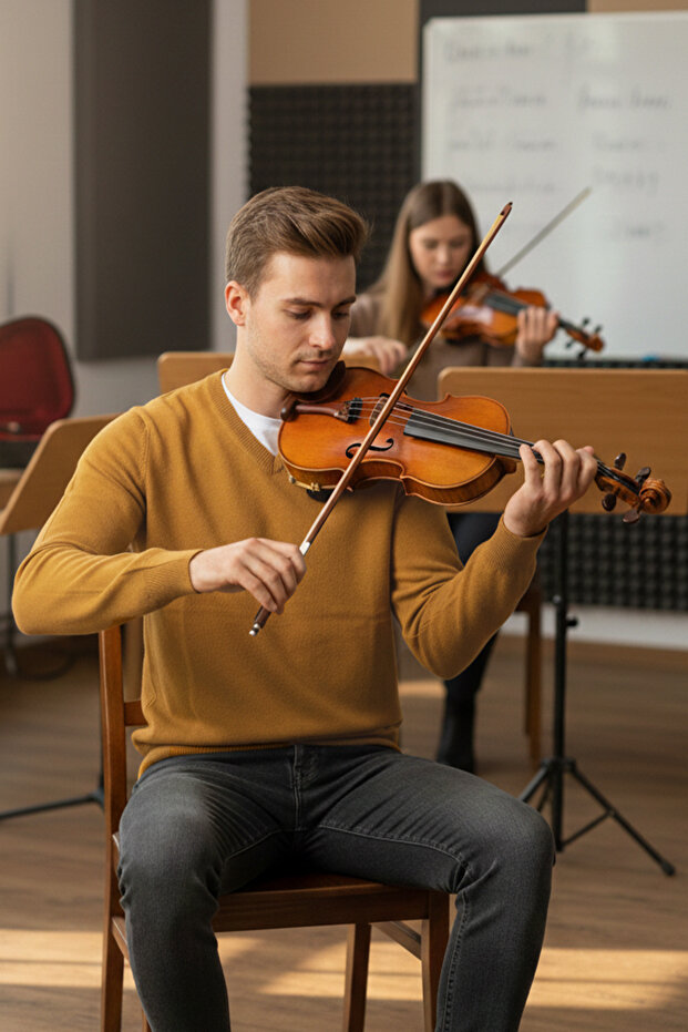 Erkek V Yaka Triko Kazak - 3