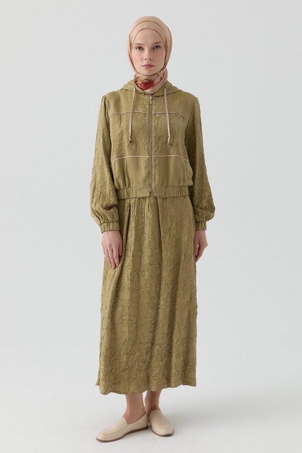 Bomber Ceketli Takım - Olive