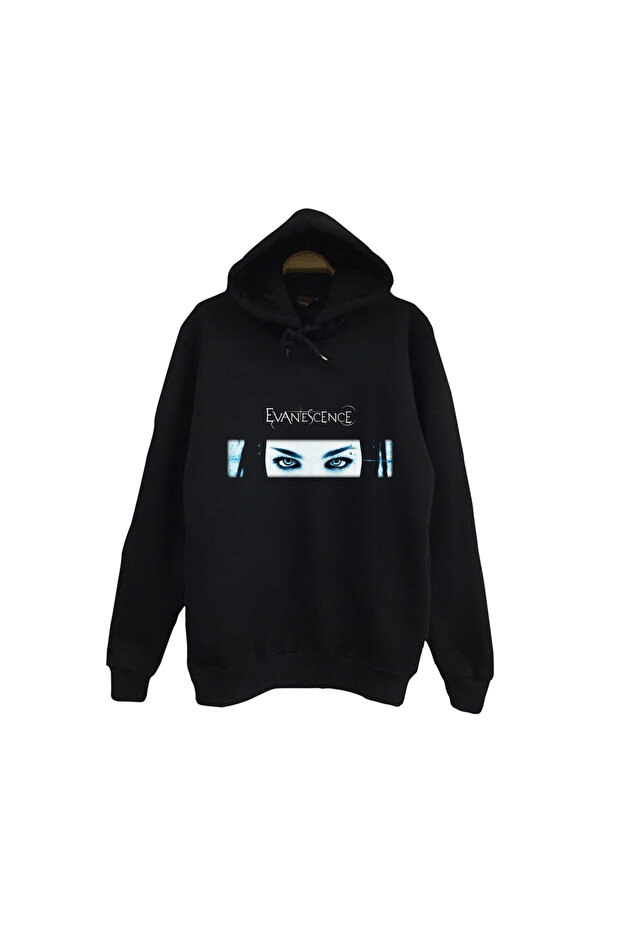 Evanescence Printed Unisex 100% Cotton Hooded Black Sweatshirt