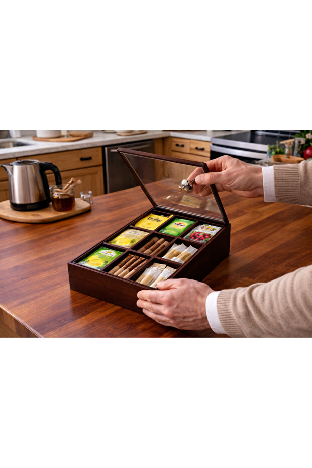 صندوق تقديم خشبي أنيق - 2