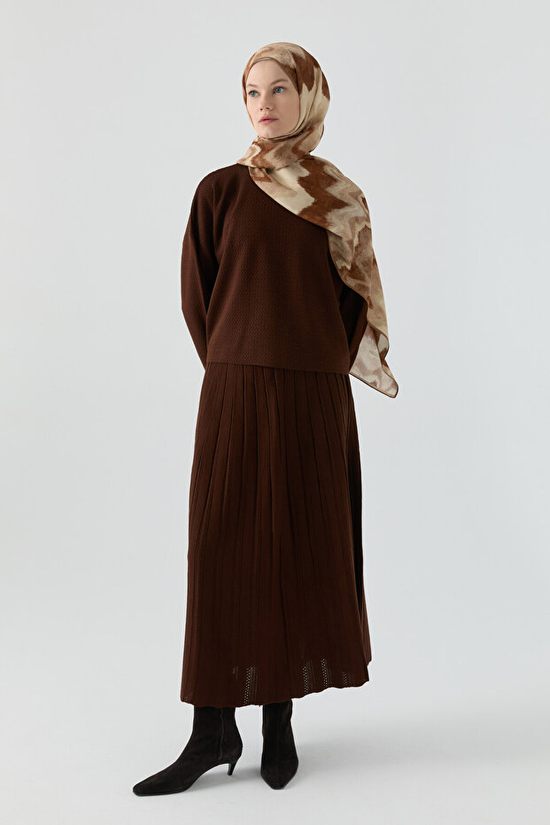 Triko Takım - Kahve - 2