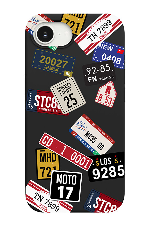 حافظة هاتف متوافقة مع iPhone 16E بنمط تذاكر مزخرفة من الداخل مصنوعة من الجلد المدبوغ - 1