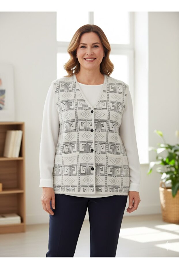 Angora Yumos Anne Yeleği - 1