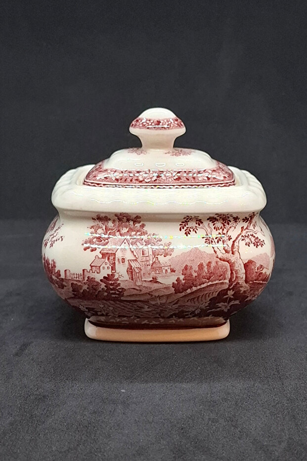 Rusticana Porcelain Antique Sugar Bowl with Lid 200 ml