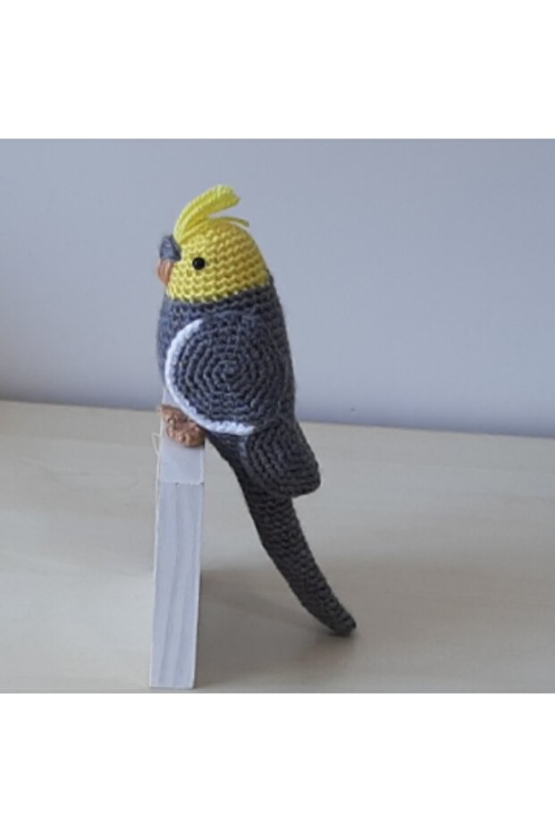 Amigurumi Bird Lovebird Gray