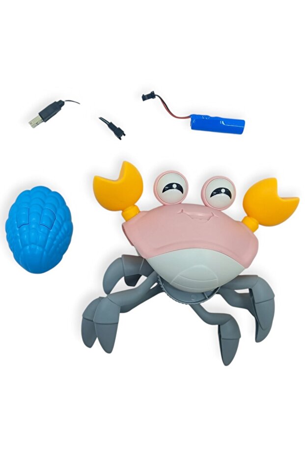 مساعد الزحف اللطيف على شكل سرطان البحر مع جهاز تحكم عن بعد - وردي (ليسينيا) - 4