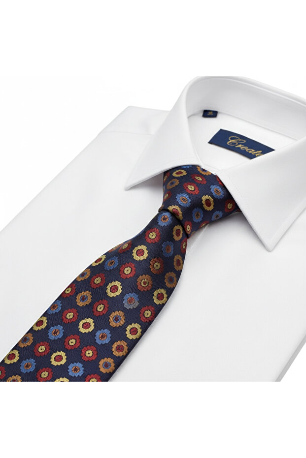 Tile Pattern Custom Design Tie - 2