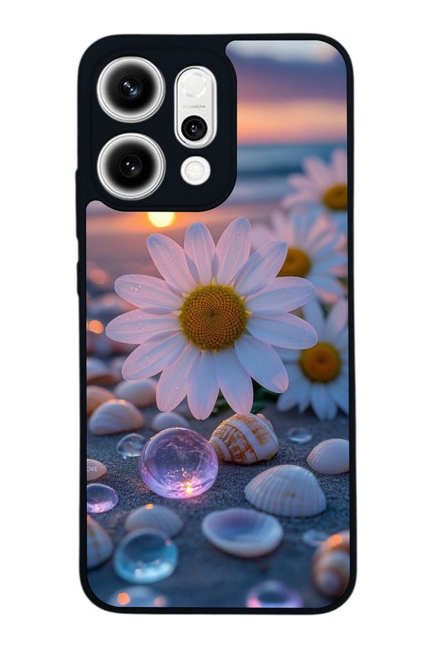 Oppo Reno 14 Compatible Cicek Design Glossy Premium Case