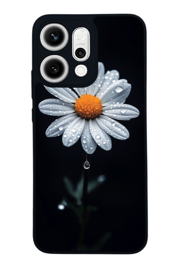 Oppo Reno 14 Compatible Daisy Design Glossy Premium Case