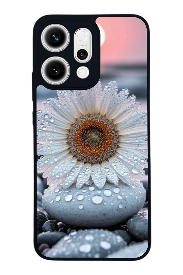 Oppo Reno 14 Compatible Cicek Design Glossy Premium Case