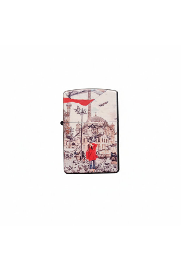 Classic Metal Windproof Lighter - Zippo Style & Refillable 97