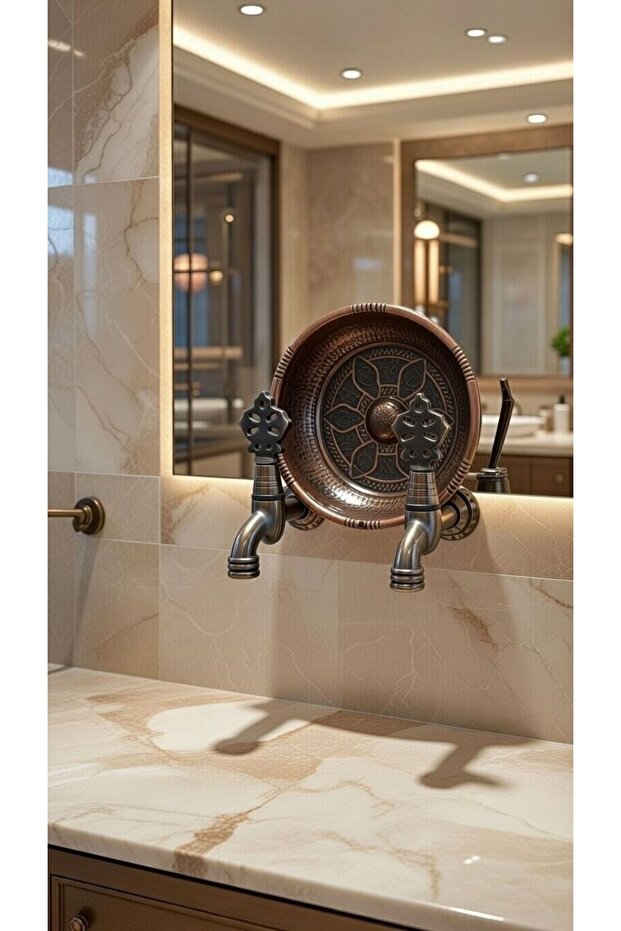 Black Antique Bath Set - Bath Faucet Set 2 Black Faucets 1 Bath Bowl