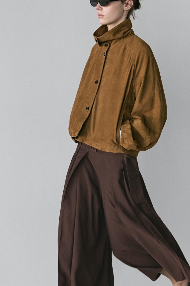 Pilili midi şort etek - 3