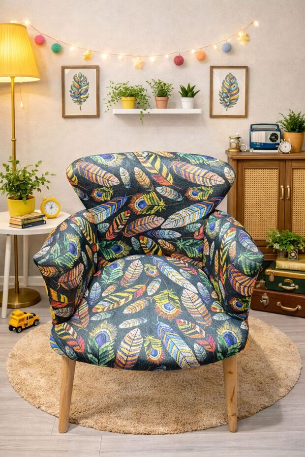 Figürlü Desenli Berjer - 1