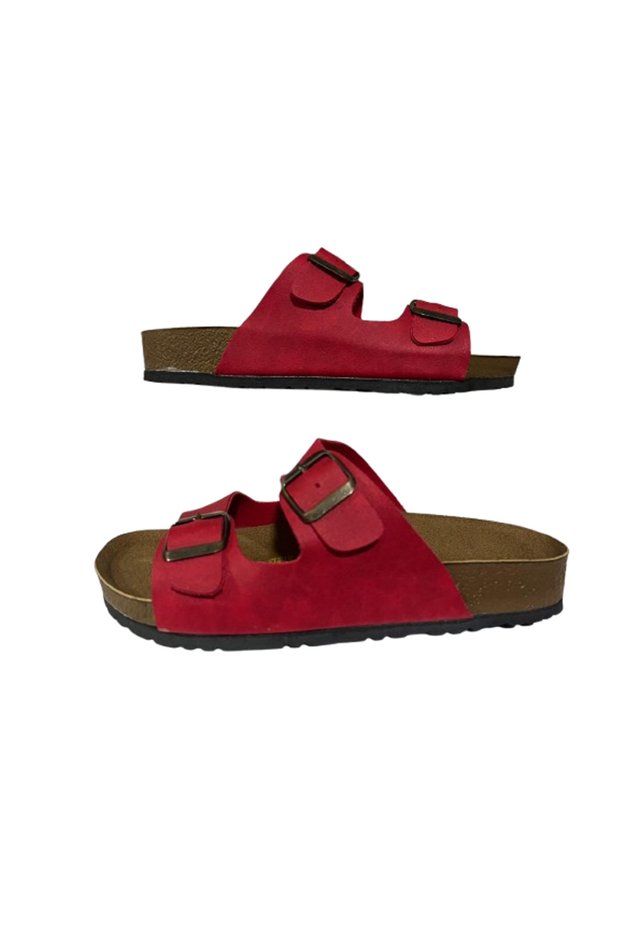 1256 Unisex Anatomical Sole Daily Slippers with Stylish Buckle, Comfortable Holiday Sea Beach Slippers